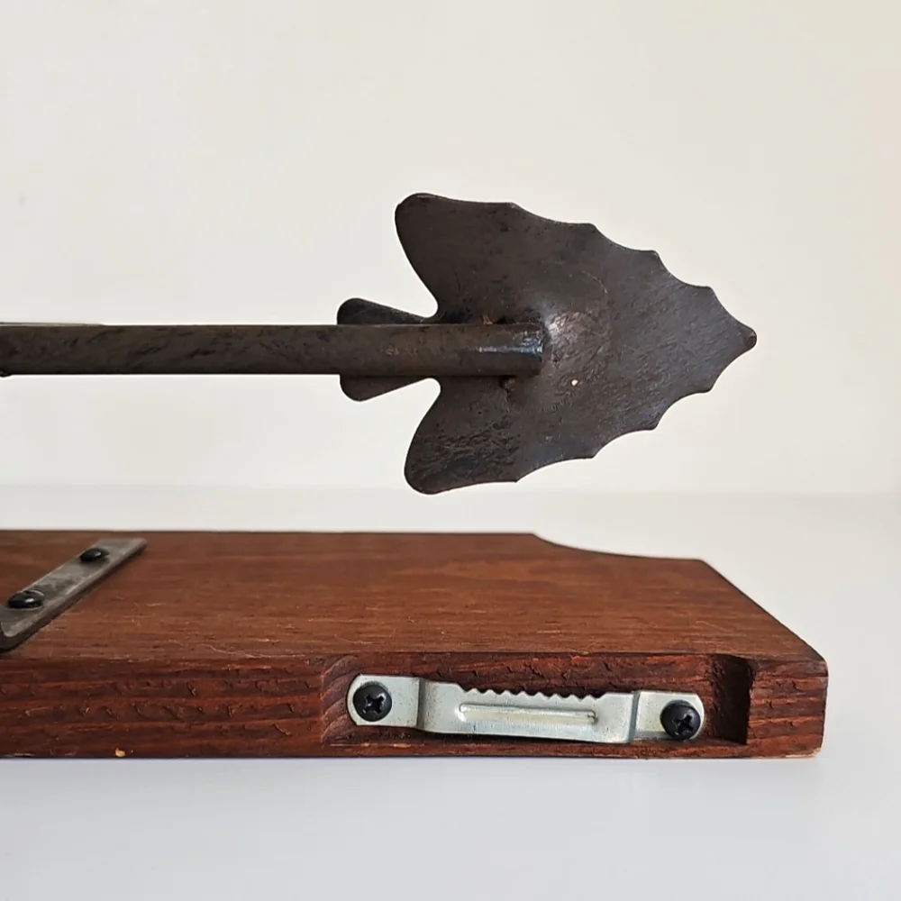 Western Wood & Metal Horseshoe Star Arrow Wall Shelf | Rustic Ranch Decor 18”